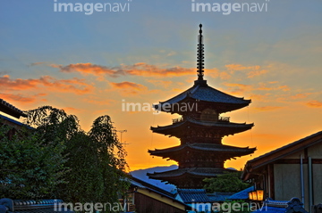 五重塔 シルエット の画像素材 日本 国 地域の写真素材ならイメージナビ