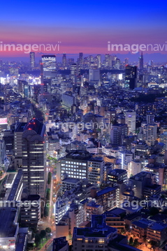 渋谷 俯瞰 夜 の画像素材 都会 町並 建築の写真素材ならイメージナビ