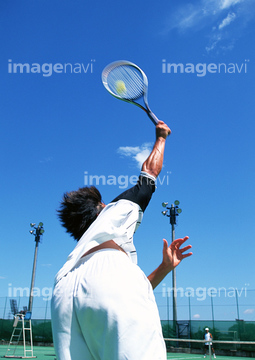 テニス サーブ の画像素材 球技 スポーツの写真素材ならイメージナビ