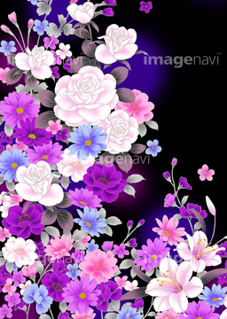 花 和風 イラスト バラ 綺麗 の画像素材 花 植物 イラスト Cgのイラスト素材ならイメージナビ